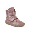Froddo Barefoot TEX Winter vysoké zimná obuv - nahka (AW23) Pink shine