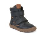 Froddo Barefoot TEX Winter vysoké zimní obuv - nahka (AW23) Tmavěmodrý