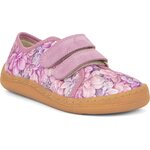 Froddo Barefoot canvas kangastennarit Kukat vaaleanpunainen (flowers)