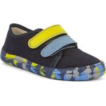 Froddo Barefoot canvas kangastennarit Keltainen-sininen (Blue+)