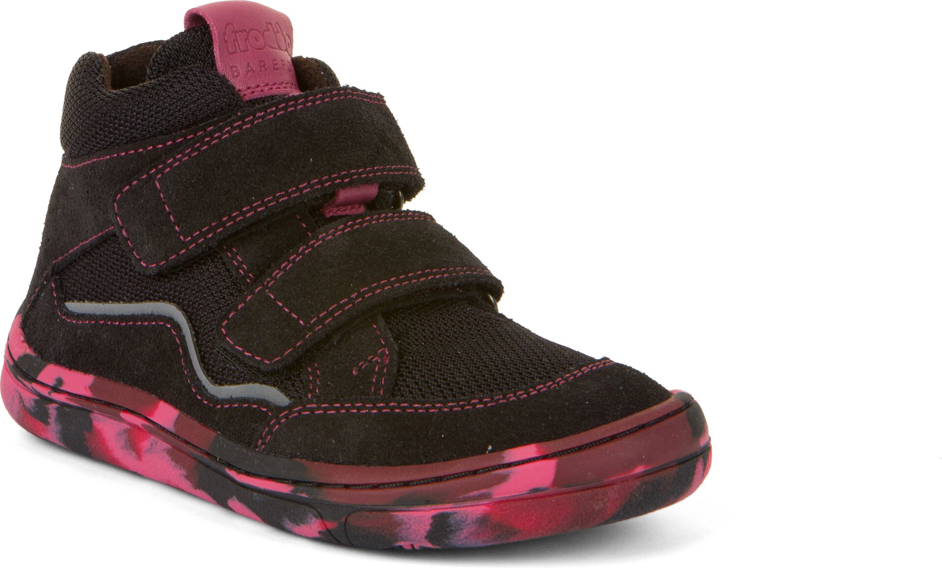 Froddo Barefoot Autumn T lasten välikausikengät Musta-viininpunainen