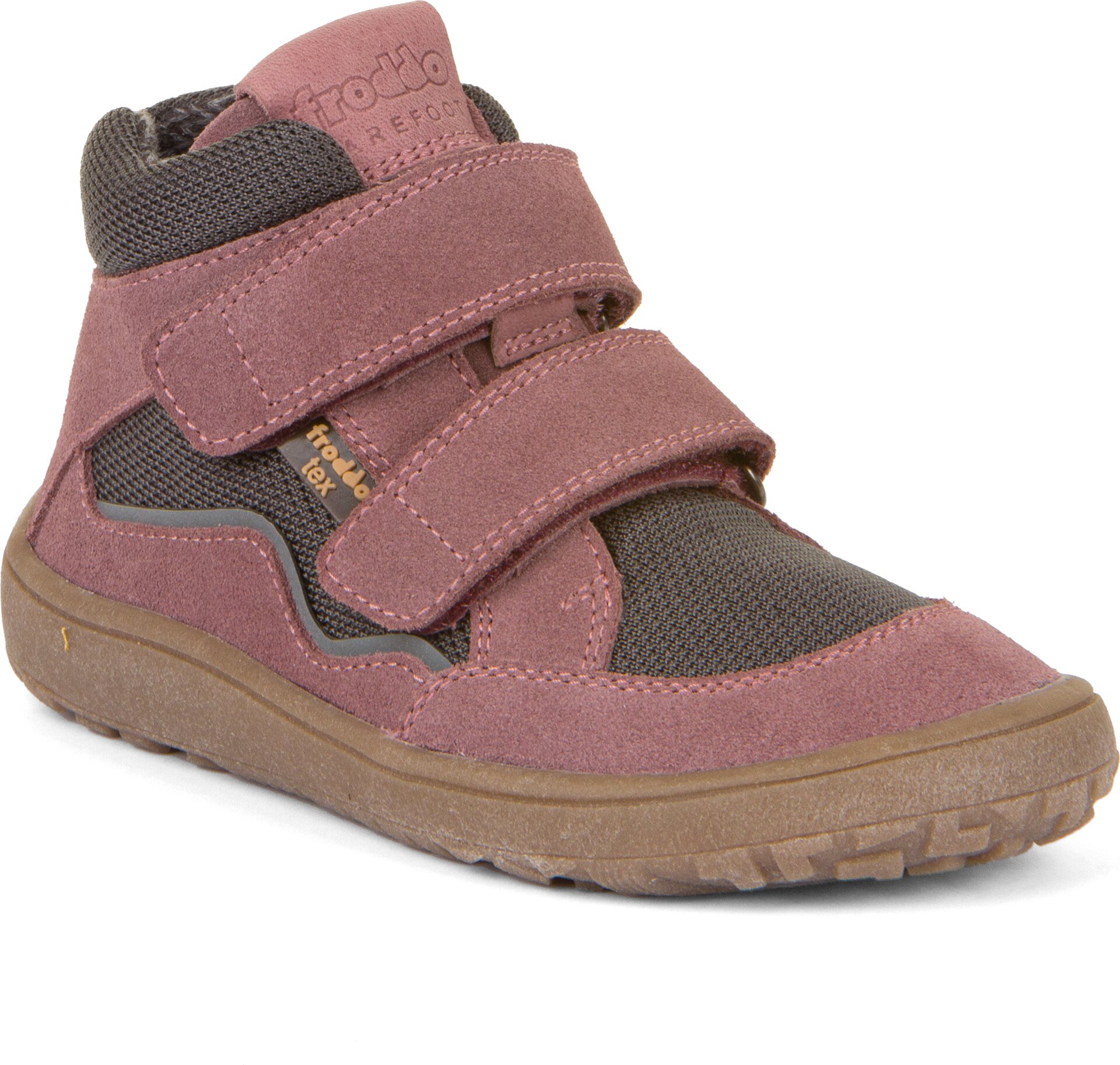 Froddo Barefoot TEX Autumn / Spring tussenseizoen schoenen Vaaleanpunainen-harmaa