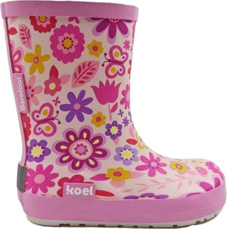KOEL lasten kumisaappaat Kukat pinkki