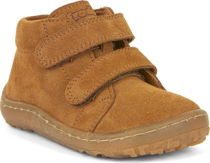 Froddo Barefoot First Step tussenseizoen schoenen (syys, AW24) Konjakinruskea (mokkanahka)
