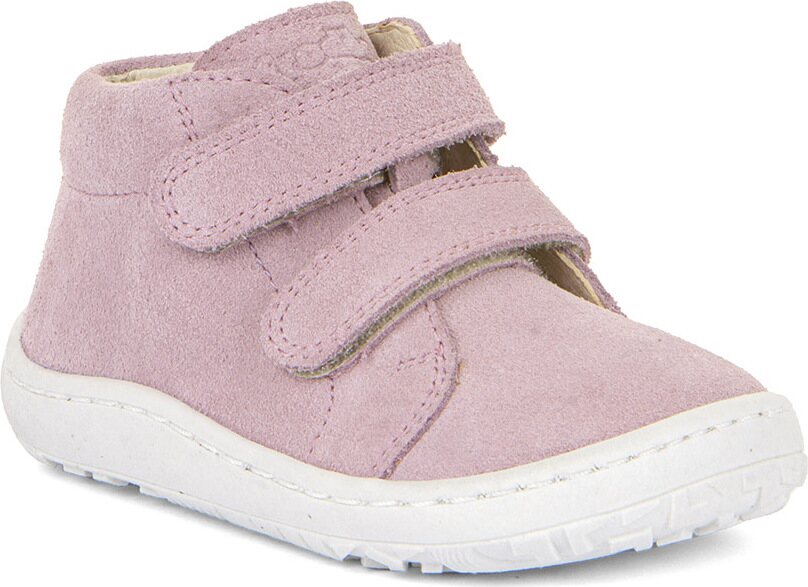 Froddo Barefoot First Step tussenseizoen schoenen (syys, AW24) Vaaleanpunainen (mokkanahka)