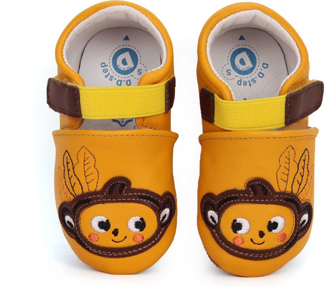 D.D.Step pienten lasten nahkatossut Apina (Yellow)