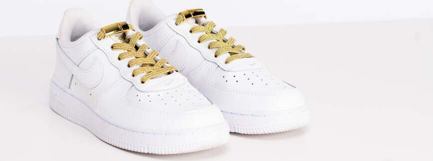 EEZYBEEZY joustavat kengännauhat Kulta glitter