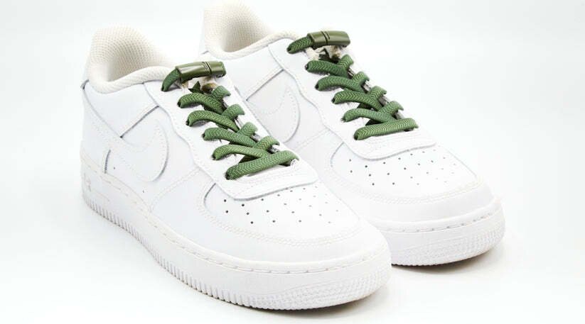 EEZYBEEZY joustavat kengännauhat Army green