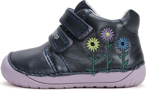 D.D.Step pienten lasten kevad-sügis hooaeg jalatsid (20-25) Kukat sininen-lila (Royal Blue)