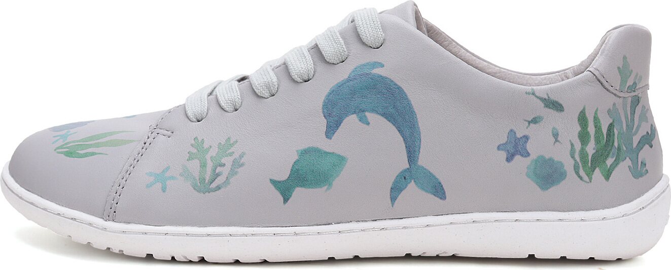 Stitch & Walk nahkatennarit Delfiini harmaa