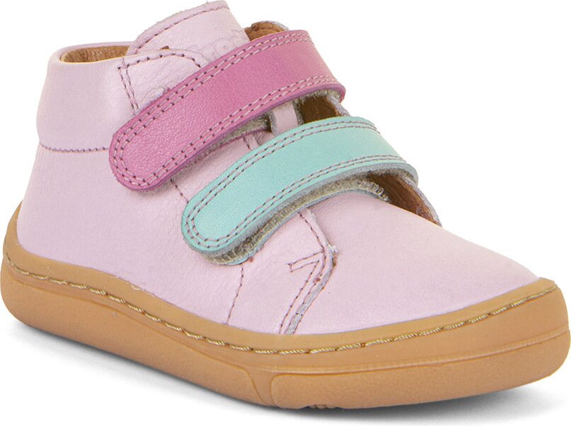 Froddo Barefoot First Step välikausikengät (kevät, 22-30) Roze (värilliset tarrat)