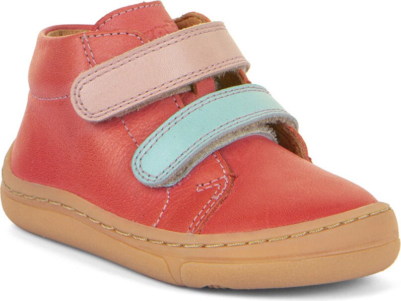 Froddo Barefoot First Step välikausikengät (kevät, 22-30) Coral (värilliset tarrat)