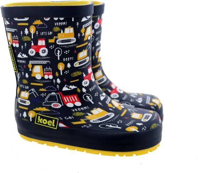 KOEL lasten kumisaappaat Työkoneet sininen