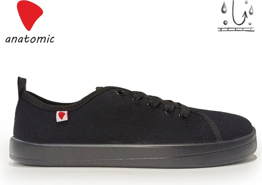 Anatomic Starter canvas tennarit Vettähylkivä musta (AR04C)