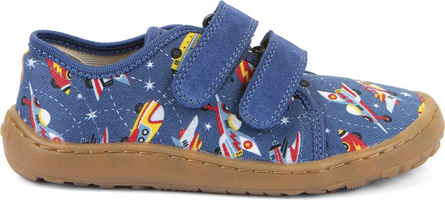 Froddo Barefoot Canvas-tennarit (SS26) Raketit (Blue Electric)