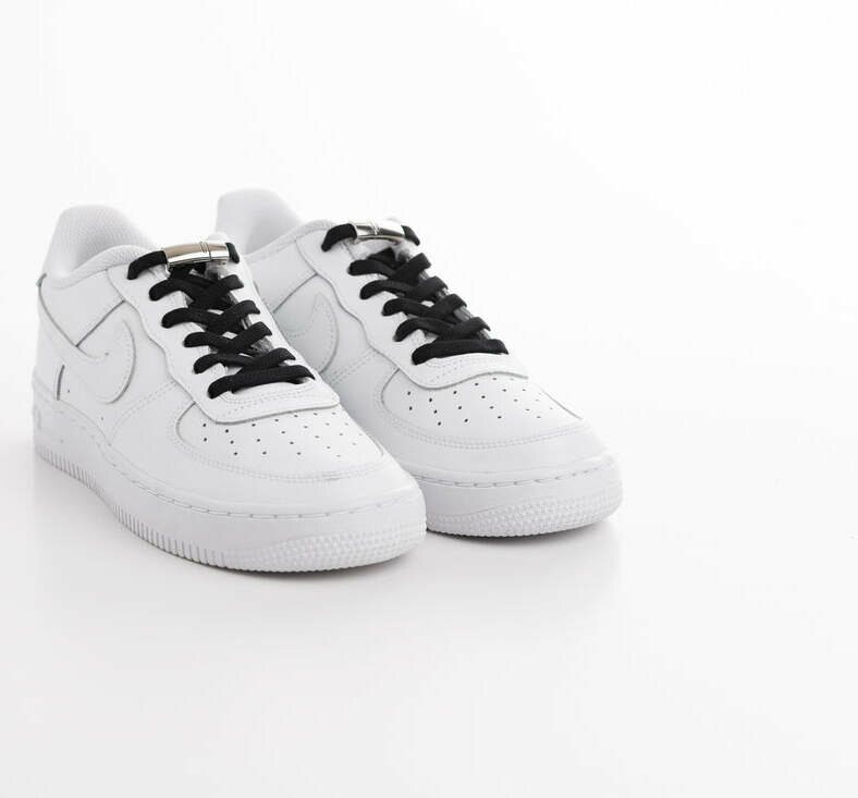 EEZYBEEZY joustavat kengännauhat Musta-hopea