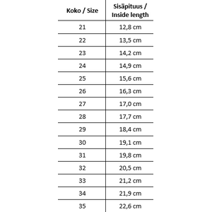 Beda Barefoot välikausikengät sileä nahka 29-35